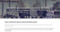 Desktop Screenshot of kentuckyhealthjusticenetwork.org
