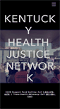 Mobile Screenshot of kentuckyhealthjusticenetwork.org