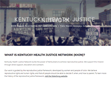 Tablet Screenshot of kentuckyhealthjusticenetwork.org